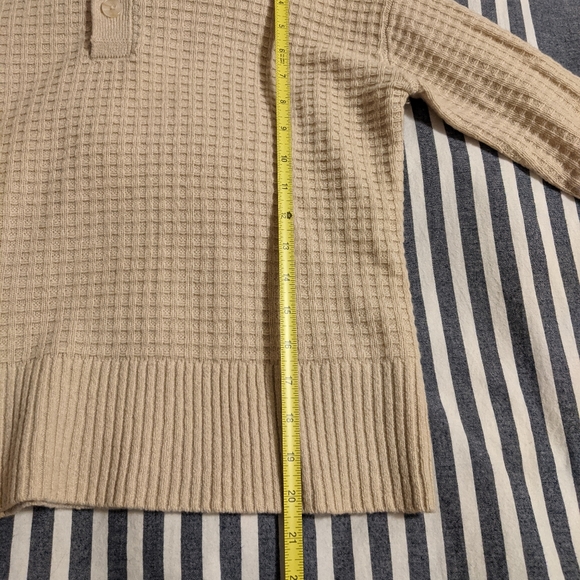 Everlane Belgian Waffle Recashmere Henley in Canvas XXS NWOT - Picture 12 of 14